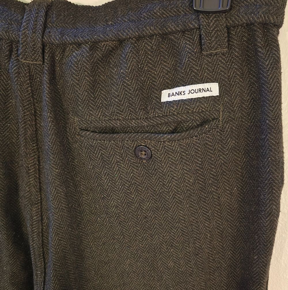 Banks Journal Supply Herringbone Pant - Picture 7 of 8